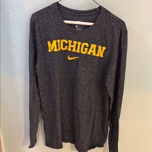 Nike Michigan Long Sleeve Shirt - Black and Yellow